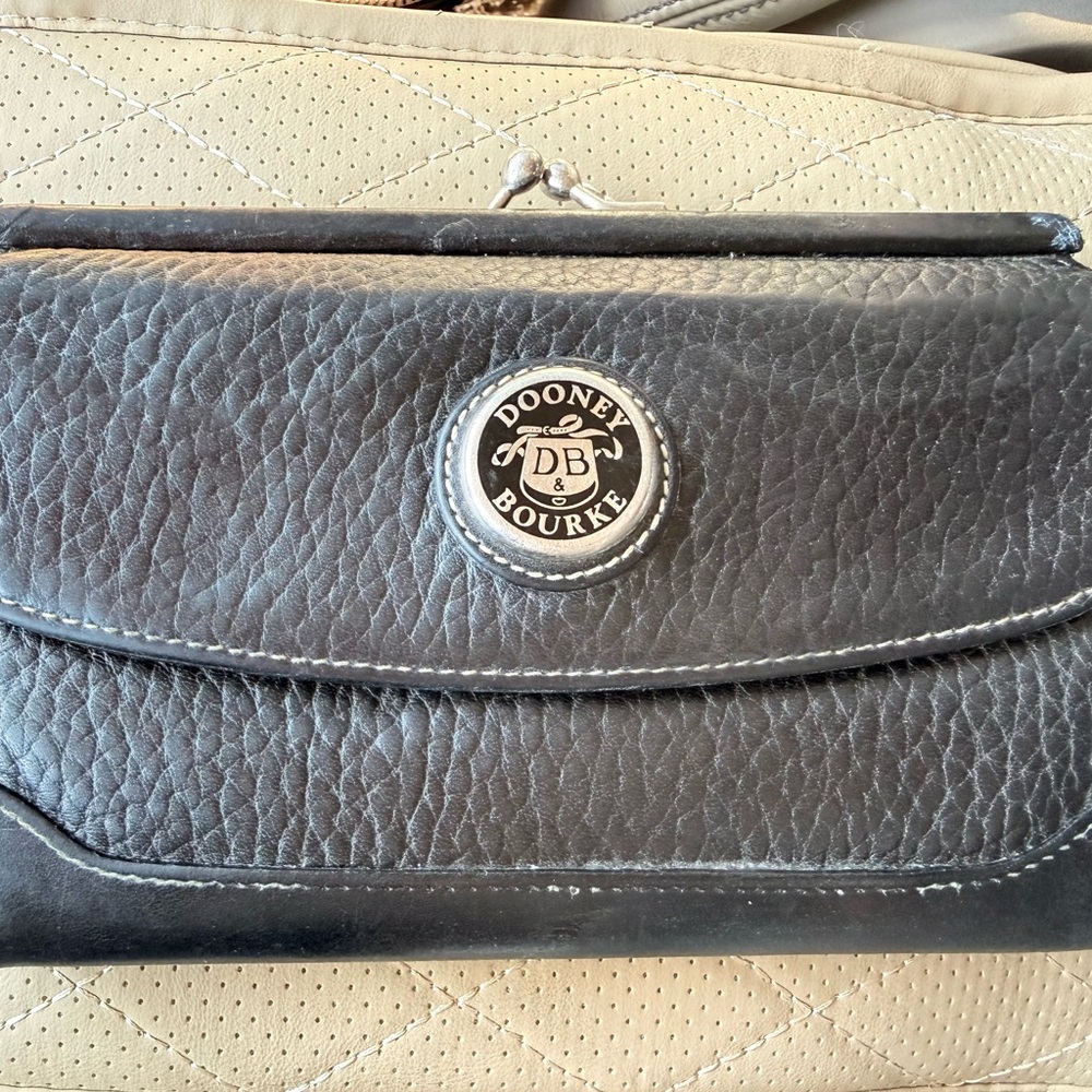 Dooney & Bourke Black Leather Clutch wallet